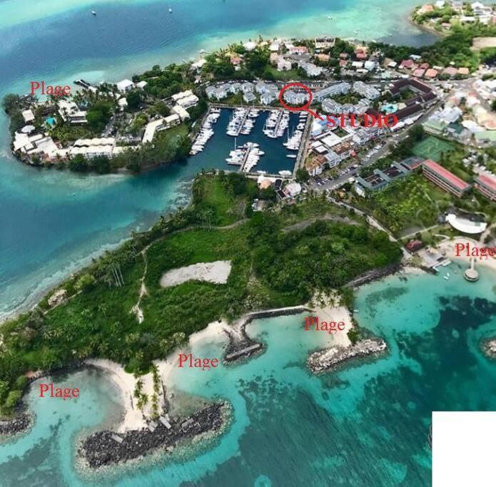 Studio Ideal Couple, A 200M De Tres Belles Plages Pointe Du Bout! Lazaret Eksteriør billede